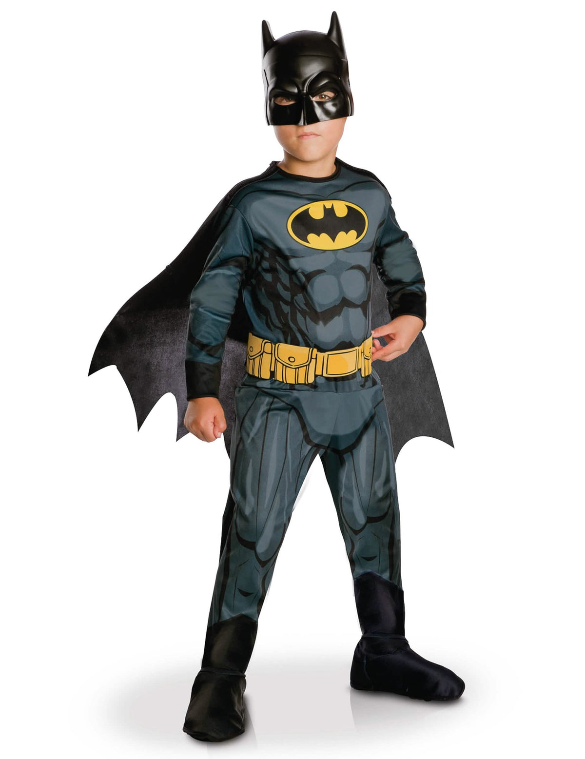 Klasični kostim Batman Justice League™ za dječak sive i crne s plaštem i maskom