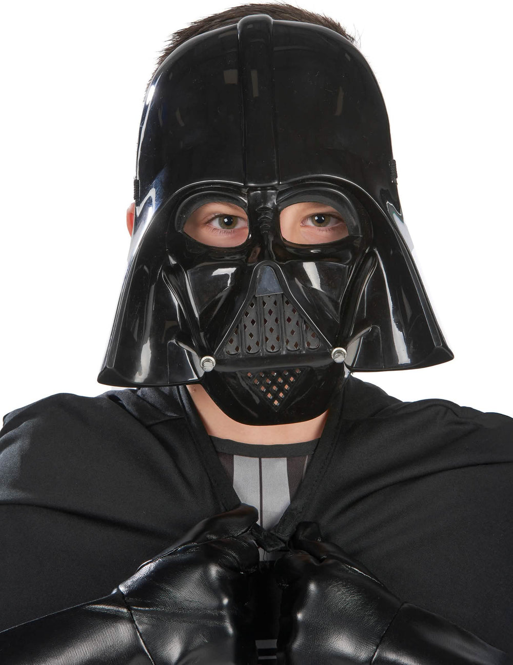 Krupni plan maske klasičnog kostima Darth Vader za dječak