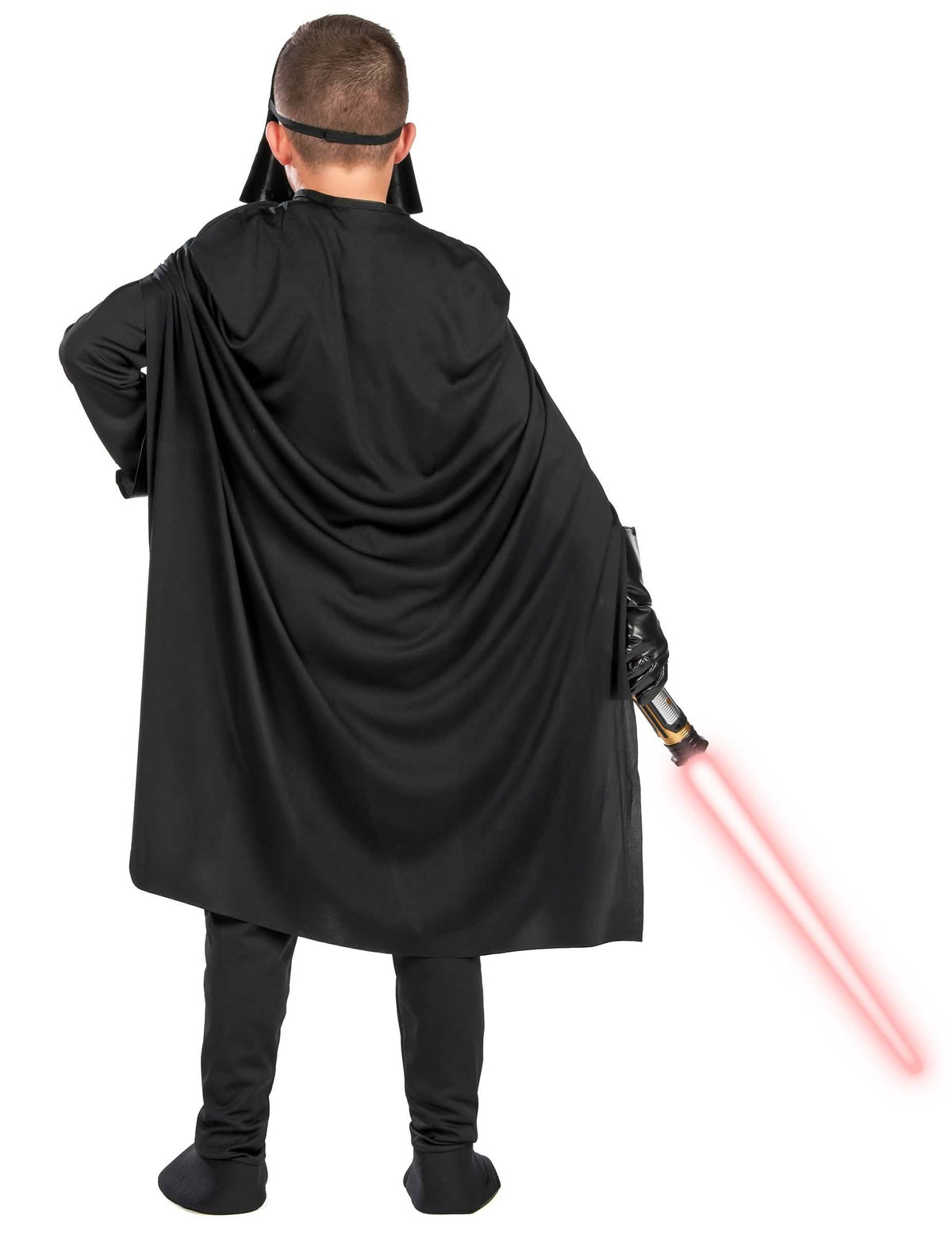 Stražnji pogled na klasični kostim Darth Vadera za dječak