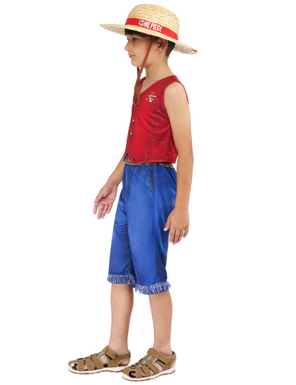 Vue de profil du déguisement classique Luffy One piece™