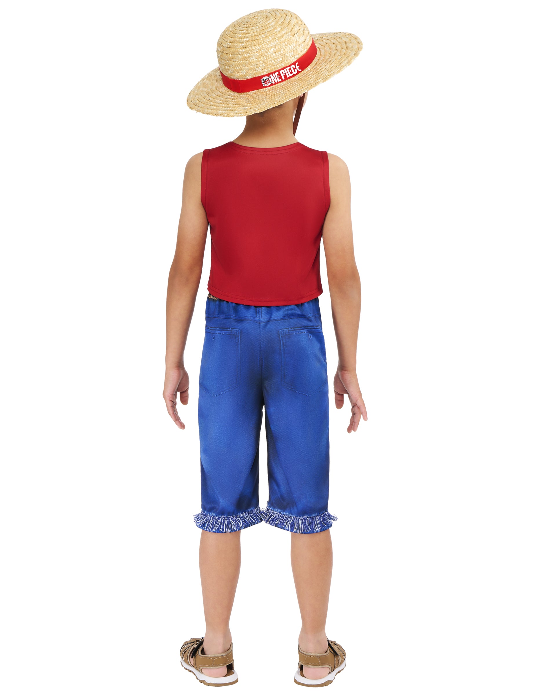 Vue de dos du déguisement classique Luffy One piece™