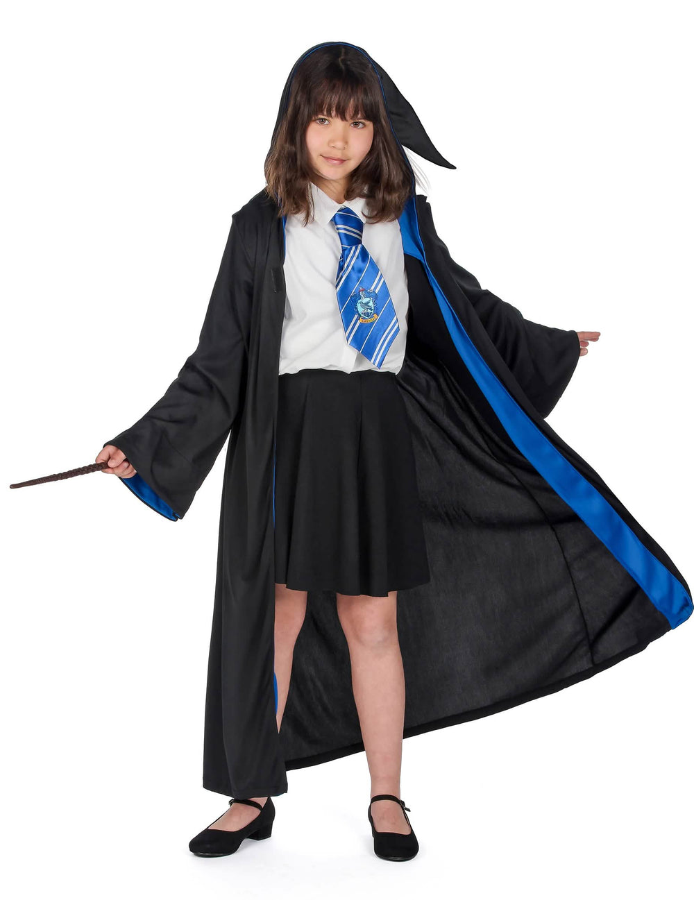 Klasični kostim Ravenclaw Harry Potter za dijete crna i plava s kravatom