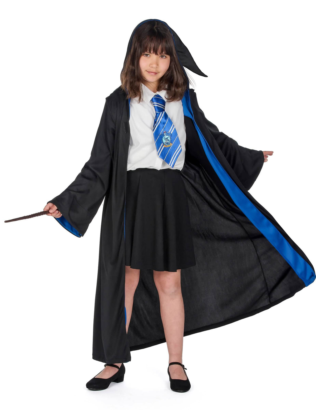 Klasični kostim Ravenclaw Harry Potter za dijete crna i plava s kravatom
