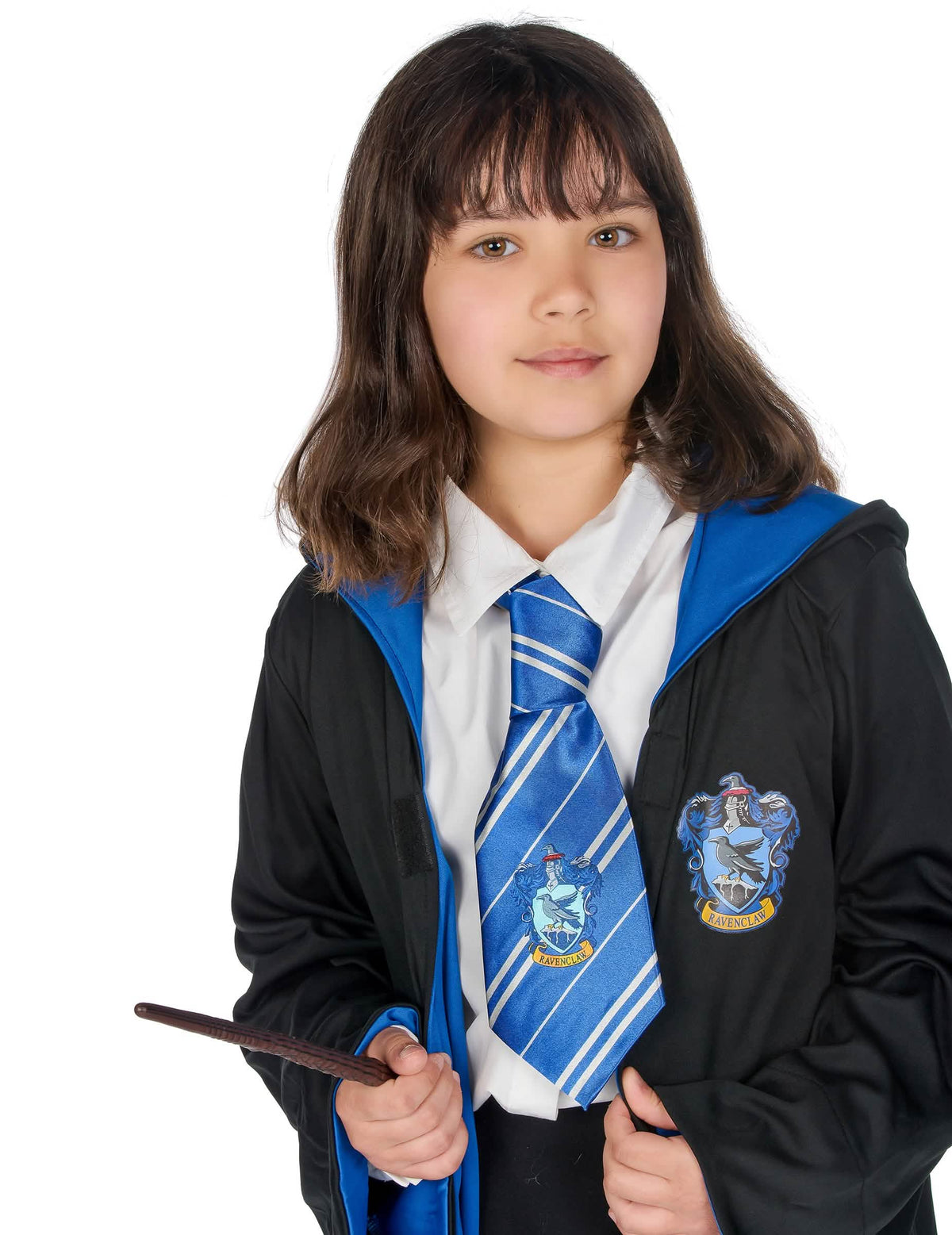 Krupan plan na kravatu i grb klasičnog kostima Ravenclaw Harry Potter™