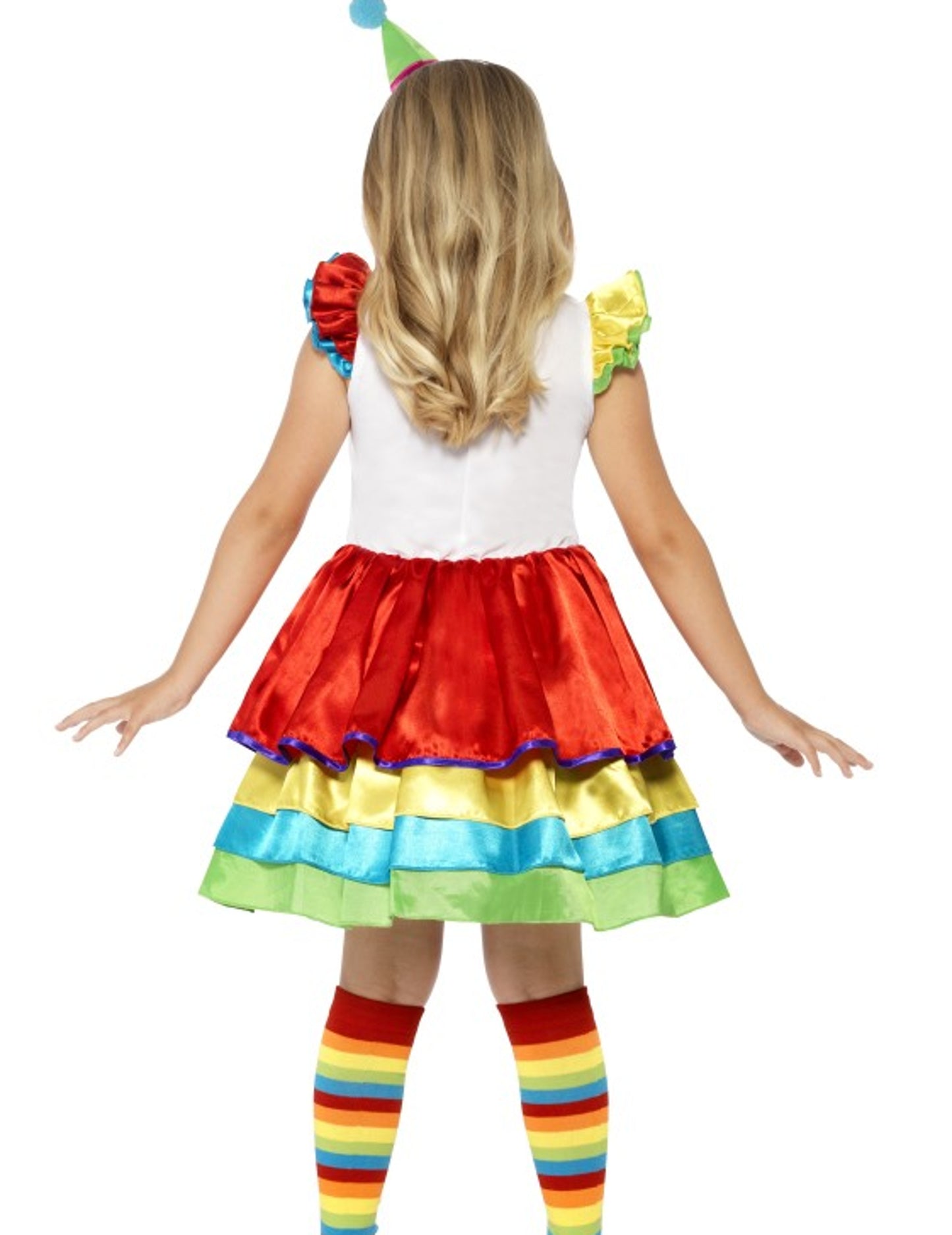 Višebojna djevojka kostim clown djevojka