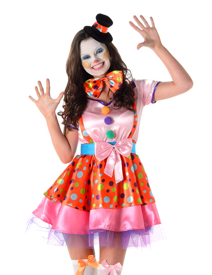 Ženski šareni kostim graška klauna