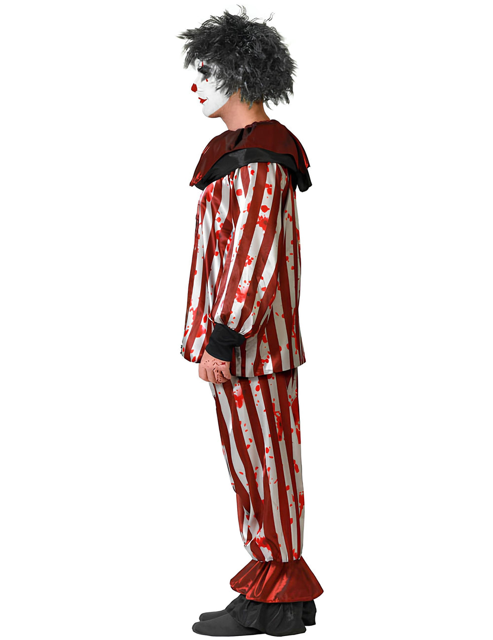 Vue de profil du déguisement clown cauchemardesque