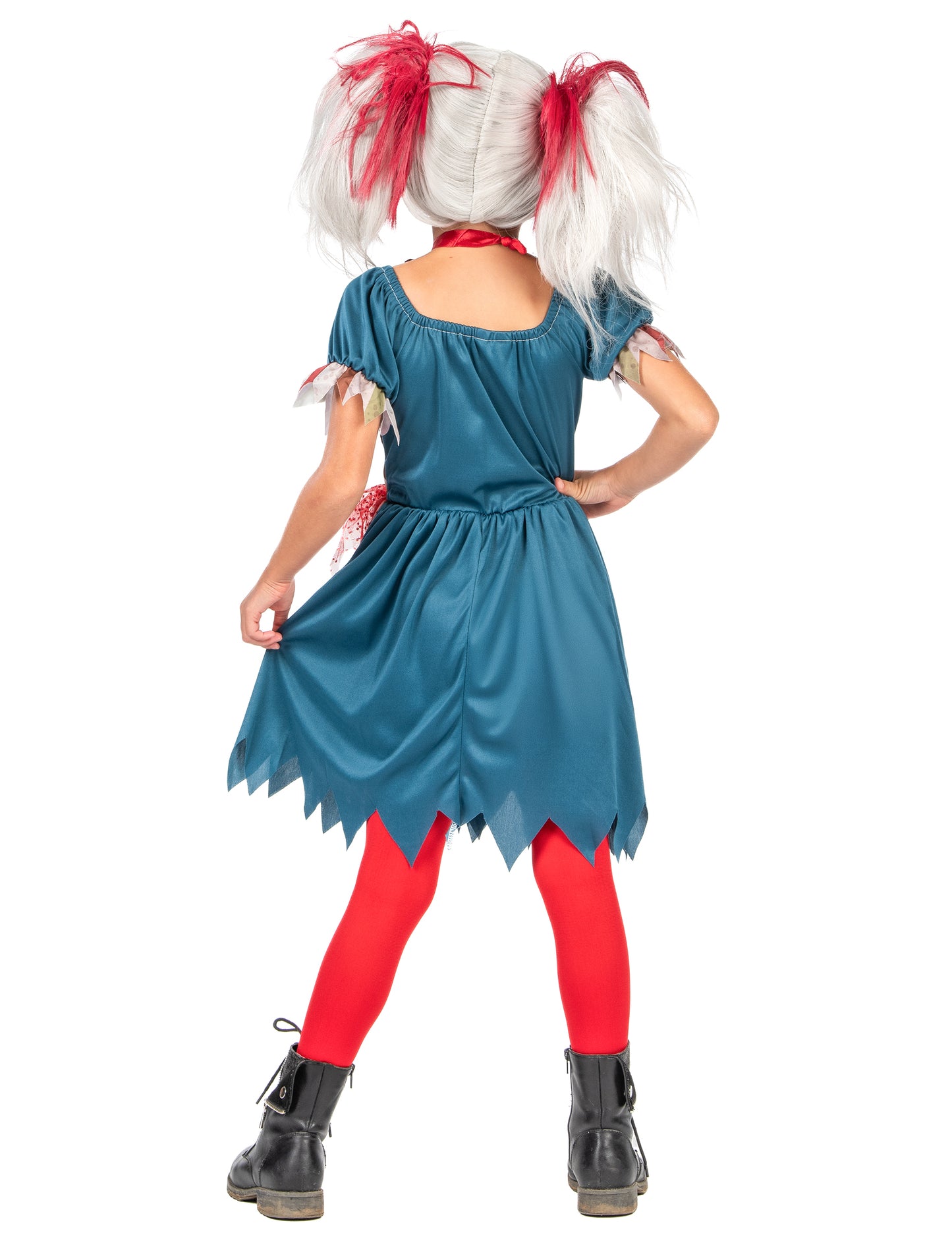 Halloween djevojčica obojena kokoš Klauna prerušava se