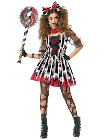 Ženski luksuzni kostim ludog klauna