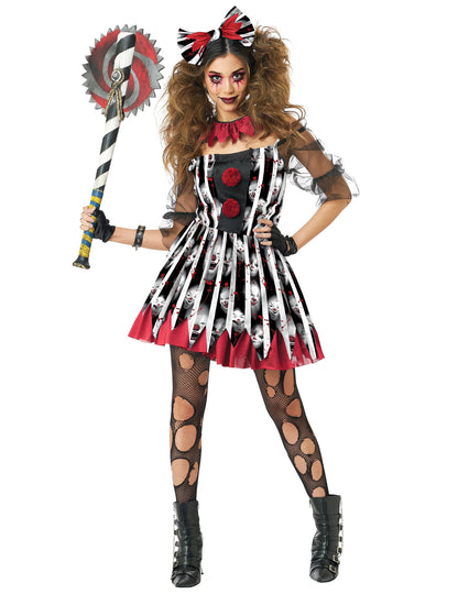 Ženski luksuzni kostim ludog klauna