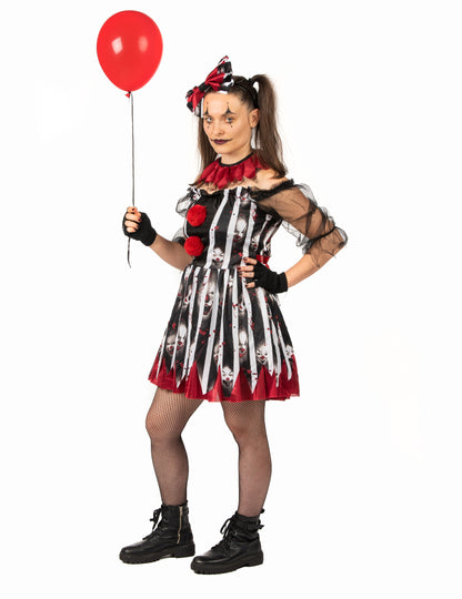Ženski luksuzni kostim ludog klauna