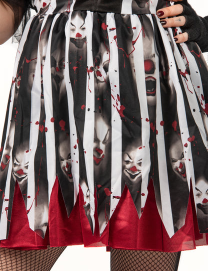 Ženski luksuzni kostim ludog klauna