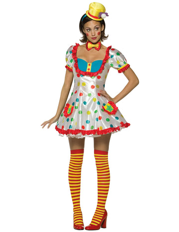 Bijeli klaun prerušen sa ženama