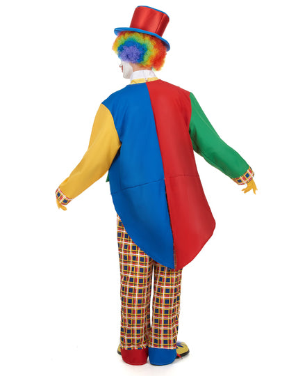 Muški cirkuski klaun prerušen