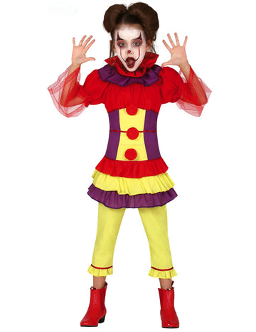 Višebojni višebojni kostim za maléfic klaun