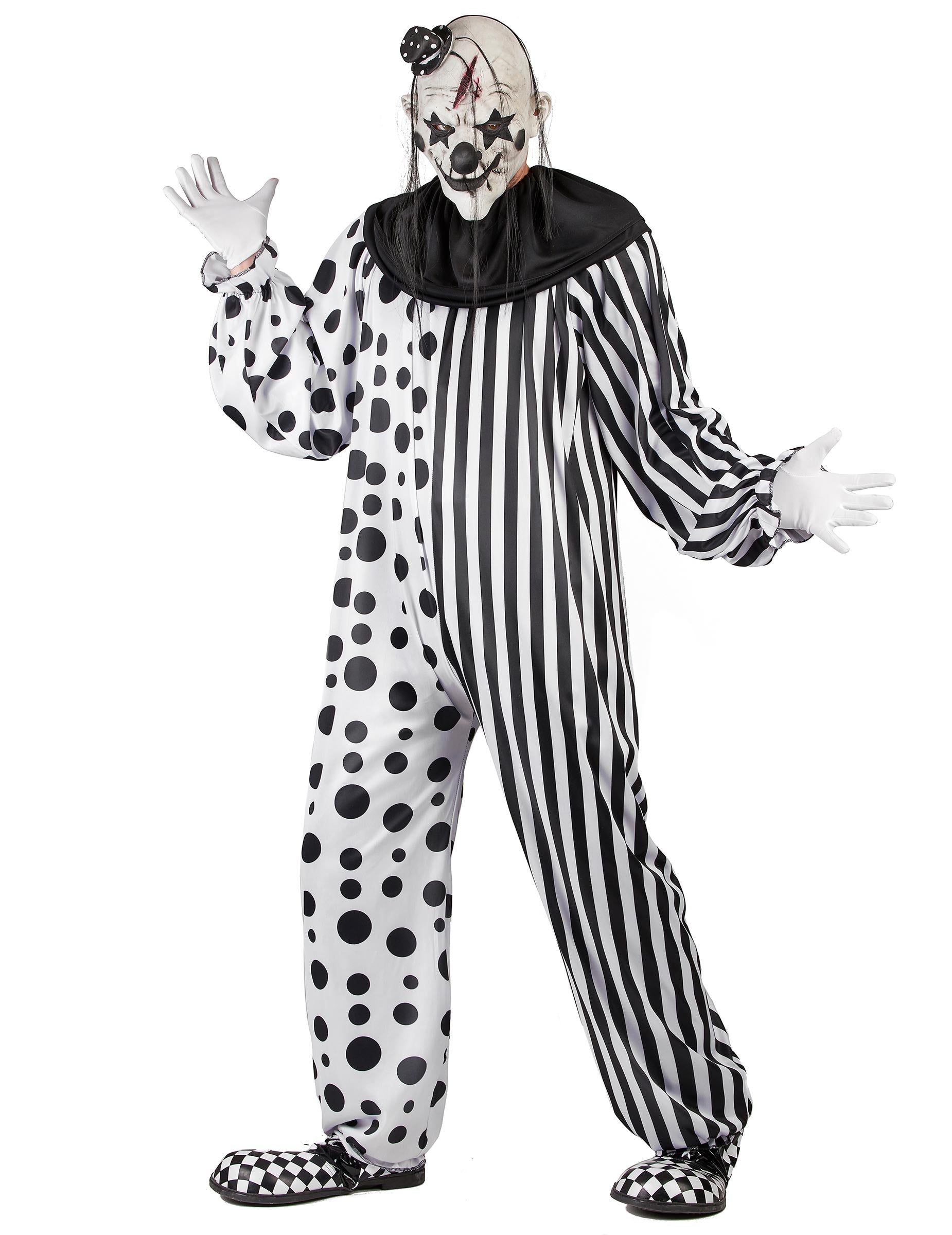 Vue d'ensemble du déguisement clown monstrueux