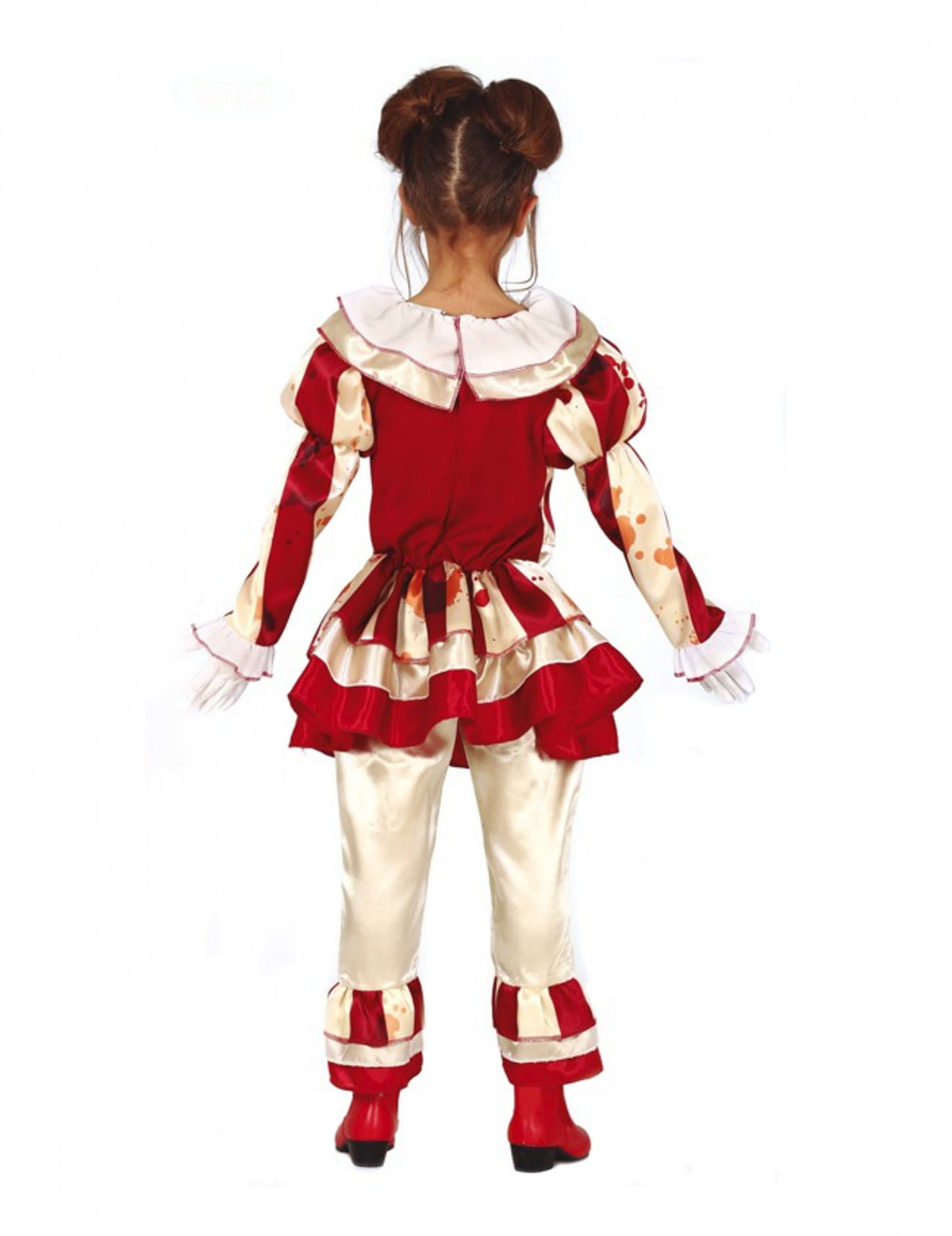 Vue de dos du déguisement de clown terrifiante