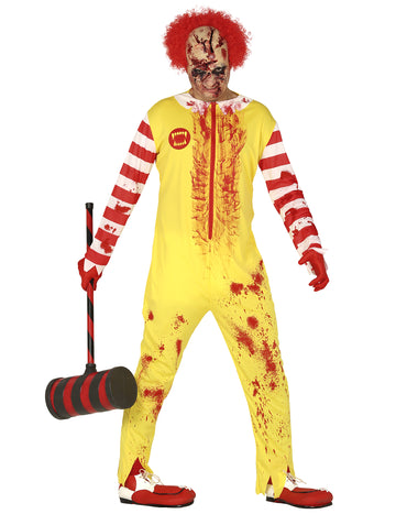Crveni i žuti kostim za odrasli zombi zombi