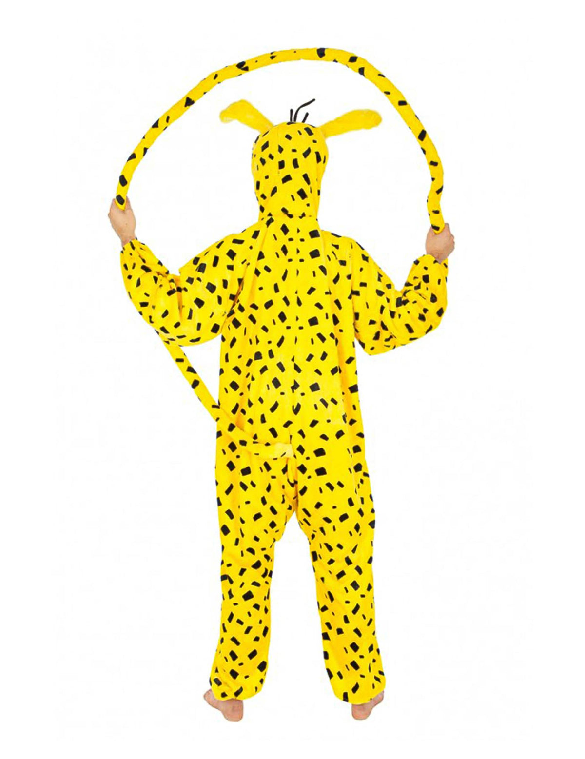 Stražnji pogled na Marsupilami kostim u obliku kombinezona za dijete