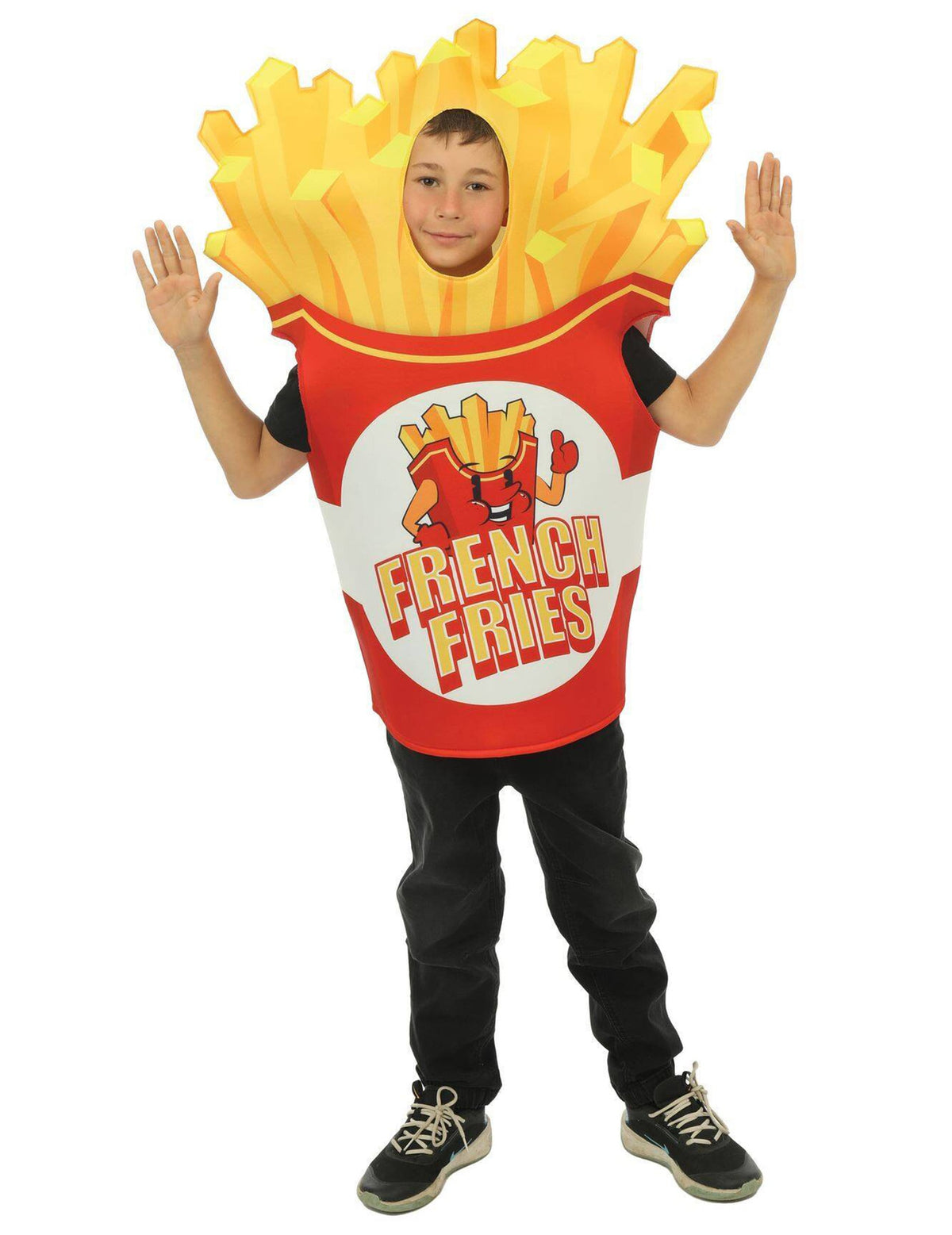 Déguisement Cornet de frites pour enfant rouge et jaune