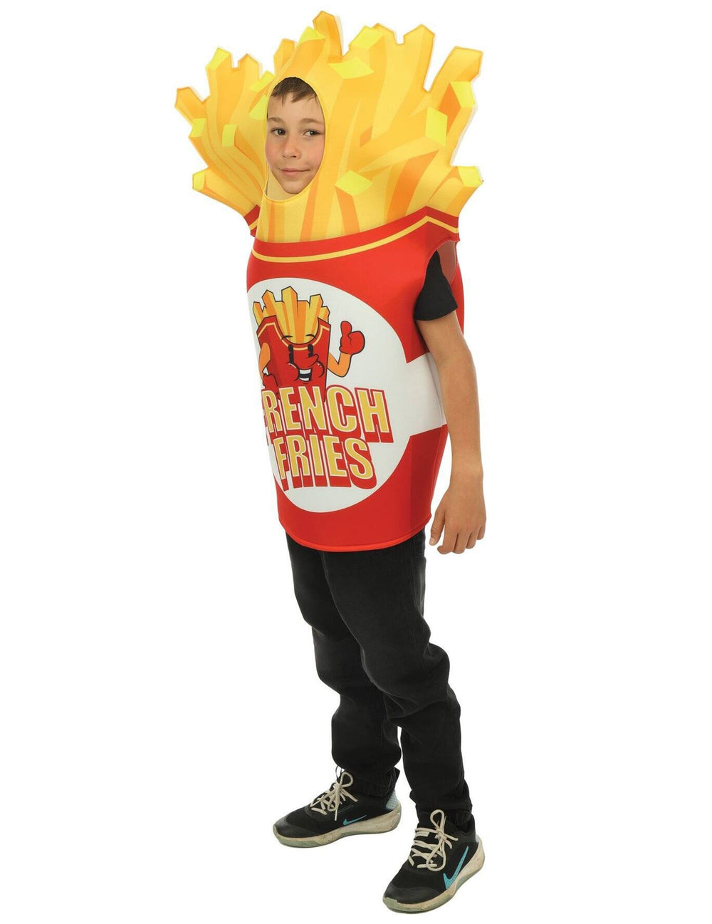 Vue de profil du déguisement Cornet de frites