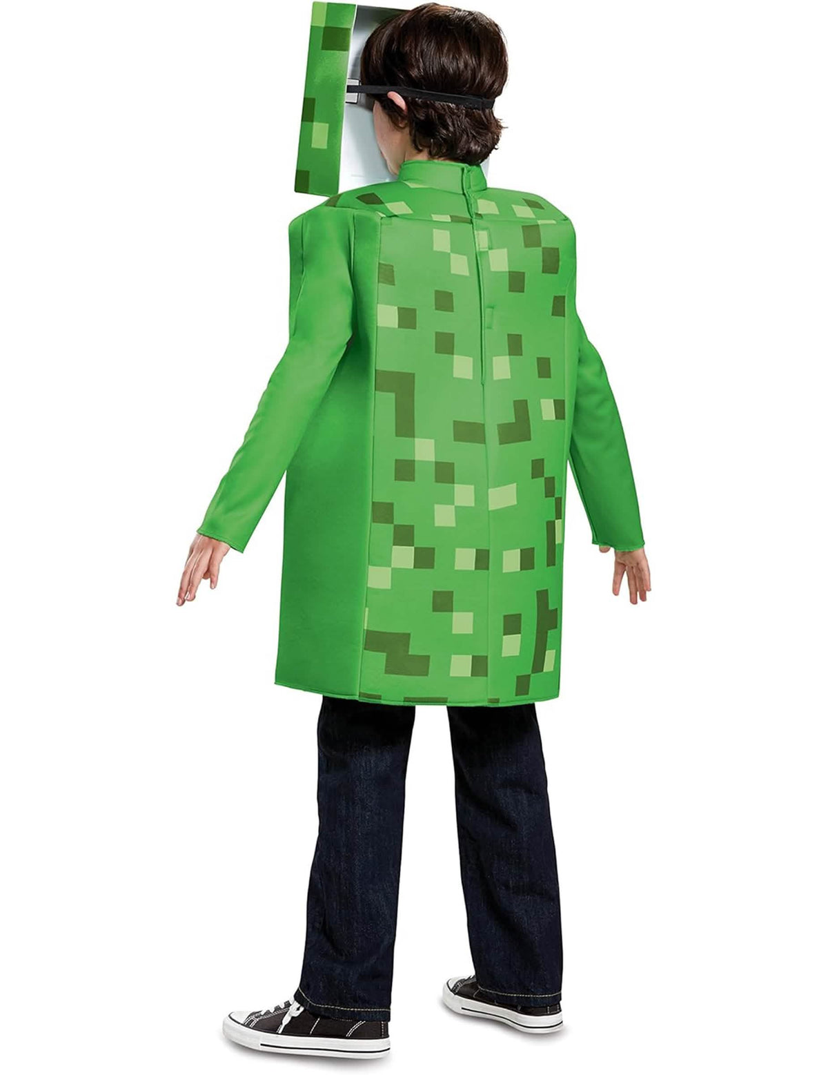 Stražnji prikaz kostima Creeper Minecraft za dijete