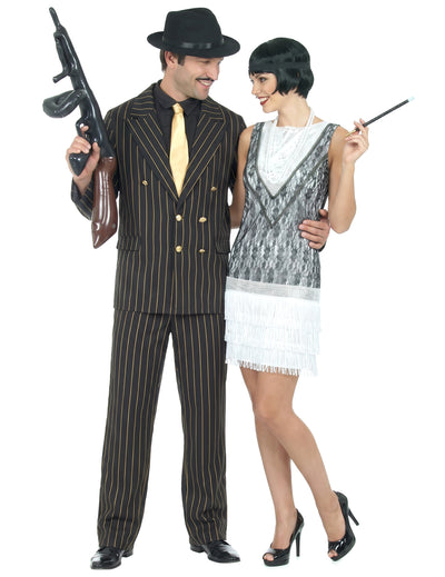 Gangsterski charleston chic kostim za odrasli par