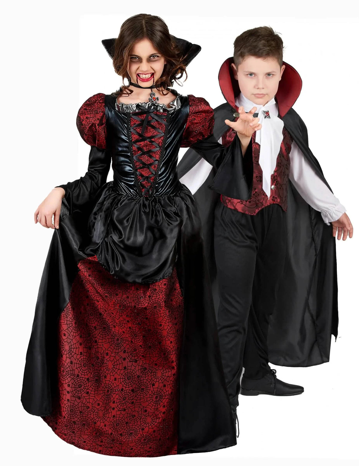 Elegantni vampirski kostim za par djece