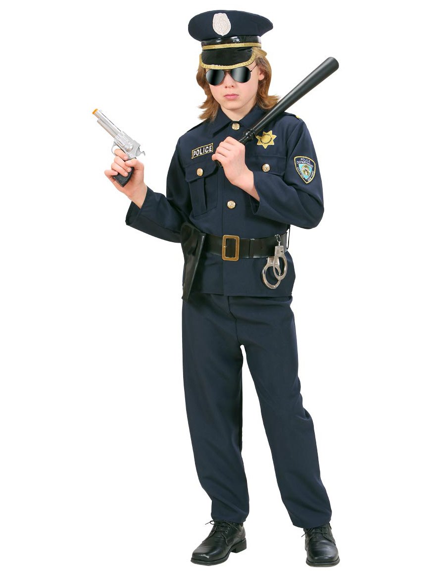 Mornarički dječak plavi policijski kostim