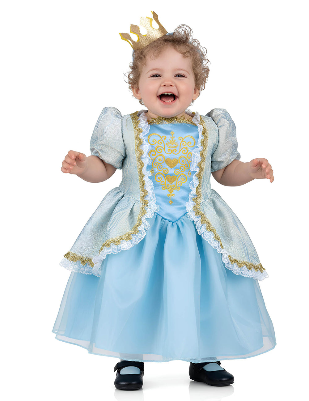 Vue de face du déguisement de princesse pour enfant