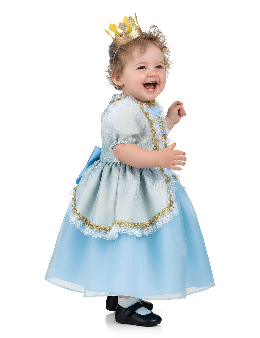 Vue de profil du déguisement de princesse pour enfant