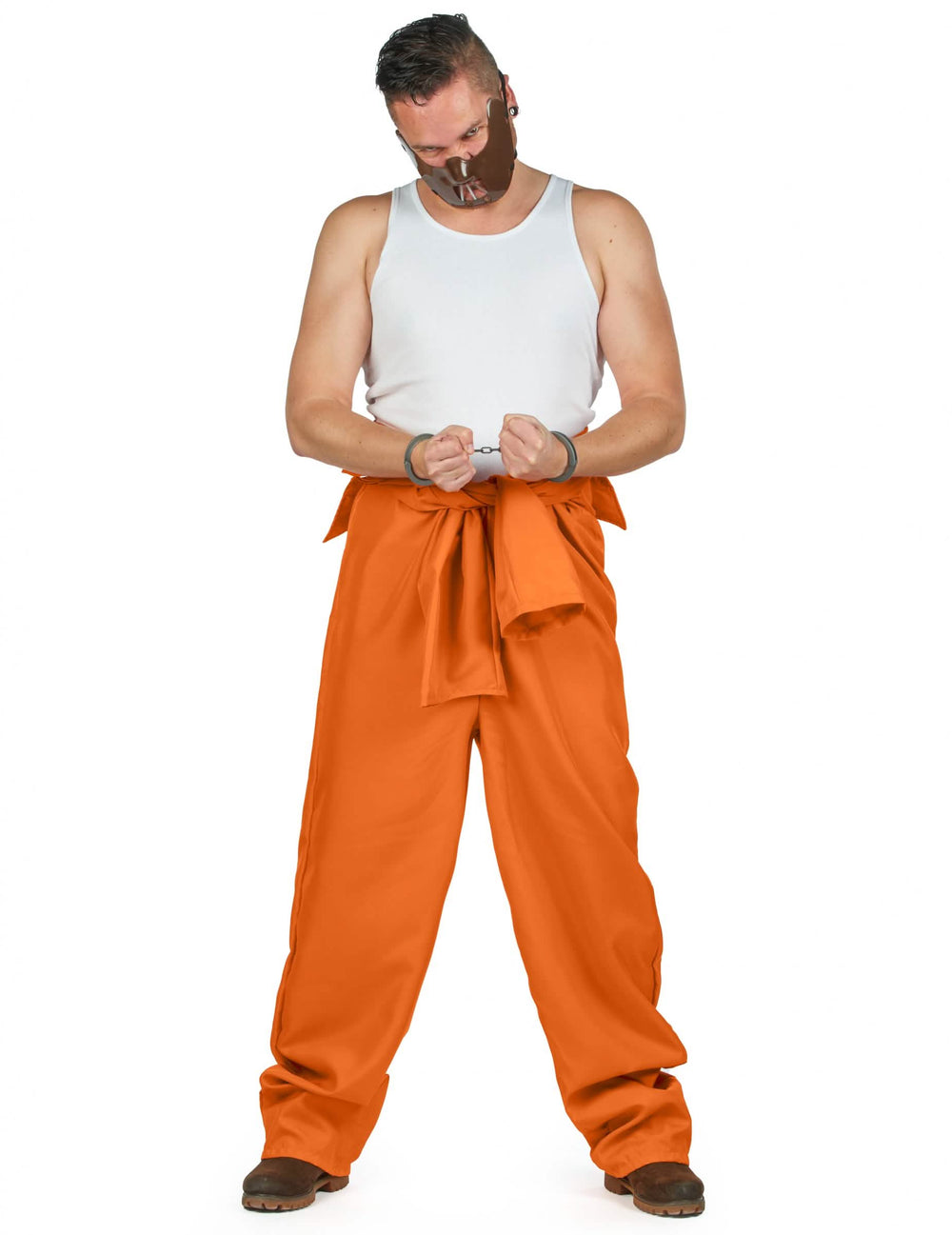 Top s vezanjem u struku za muškarac kanibalskog zatvorskog kostima