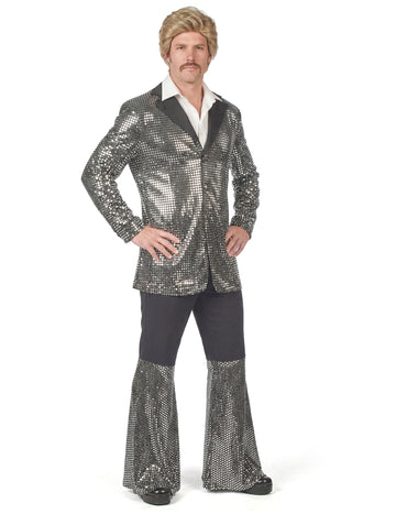 Luksuzni srebrni disko kostim za muškarce