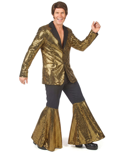 Déguisement disco or homme haut de gamme