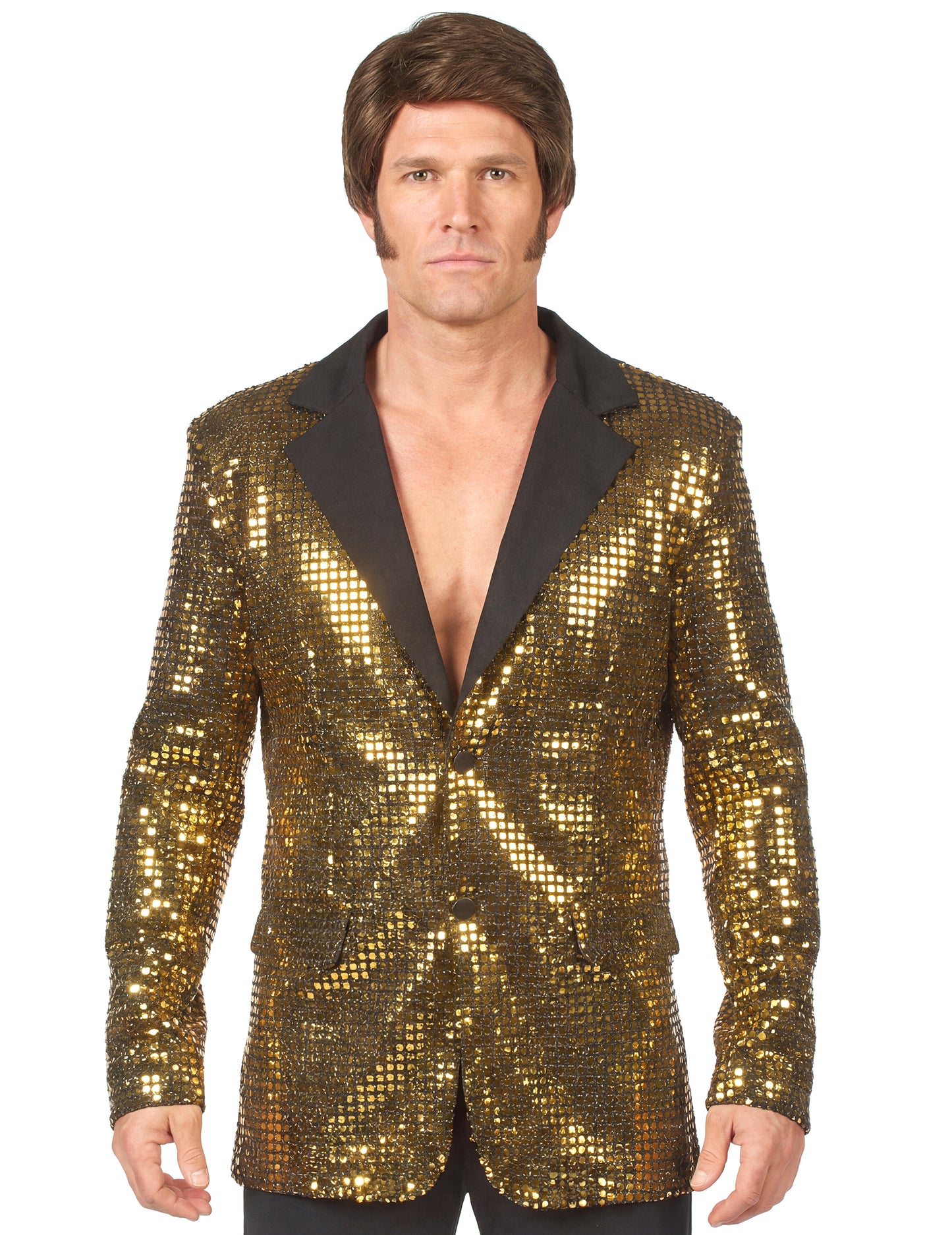 Déguisement disco or homme haut de gamme