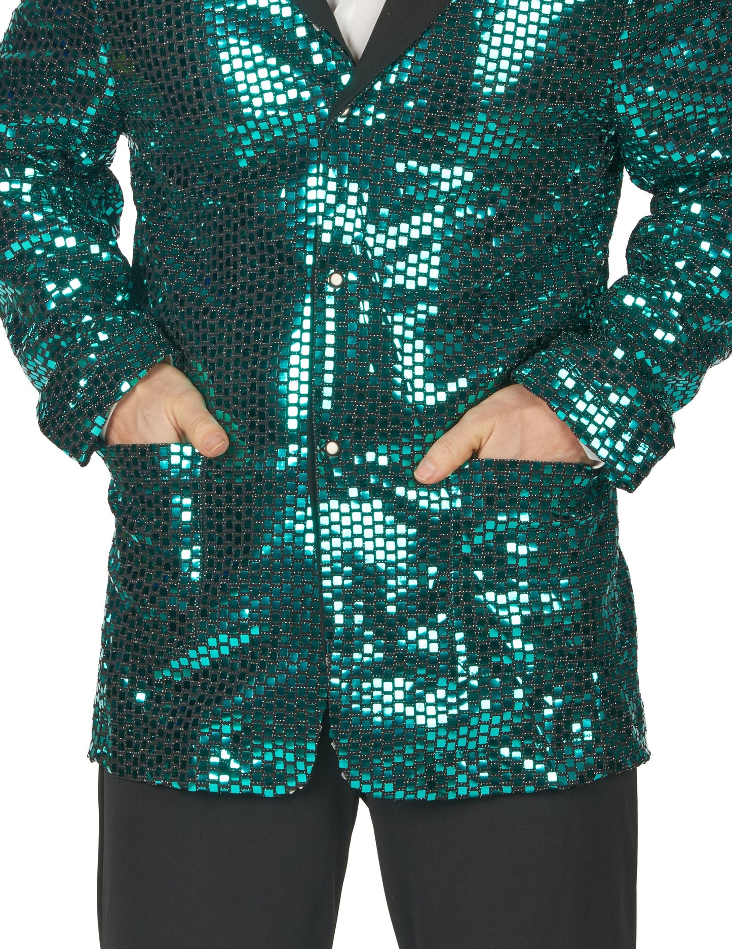 Déguisement disco turquoise homme haut de gamme