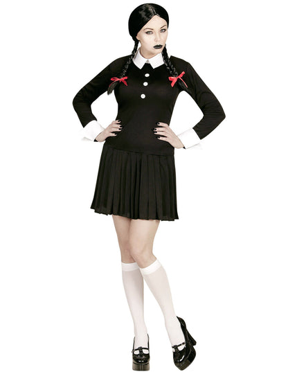 Vue d'ensemble du déguisement écolière gothique