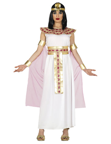 Egipatska prerušena ružičasta i zlatna žena