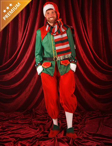 Luksuzni božićni kostim vilenjaka za muškarce
