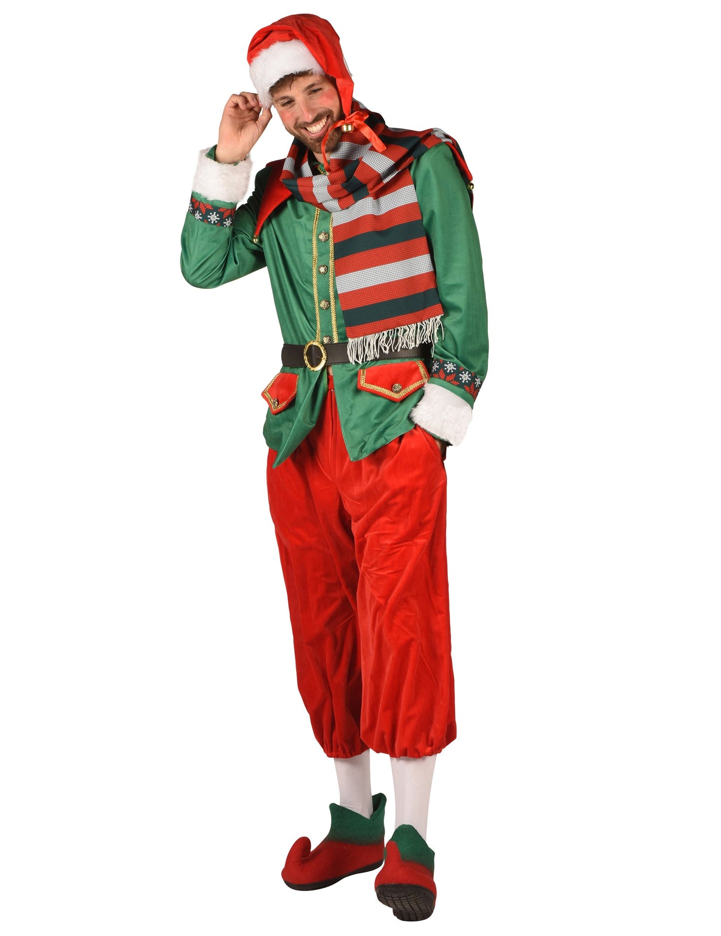 Luksuzni božićni kostim vilenjaka za muškarce