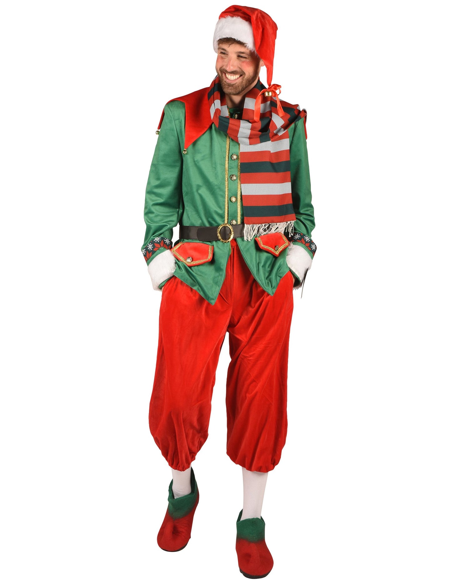 Luksuzni božićni kostim vilenjaka za muškarce