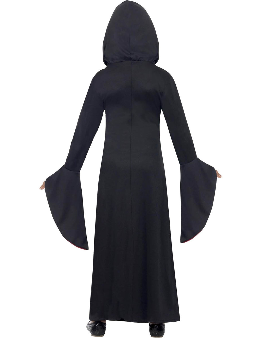 Stražnji pogled na halloween kostim čarobnice