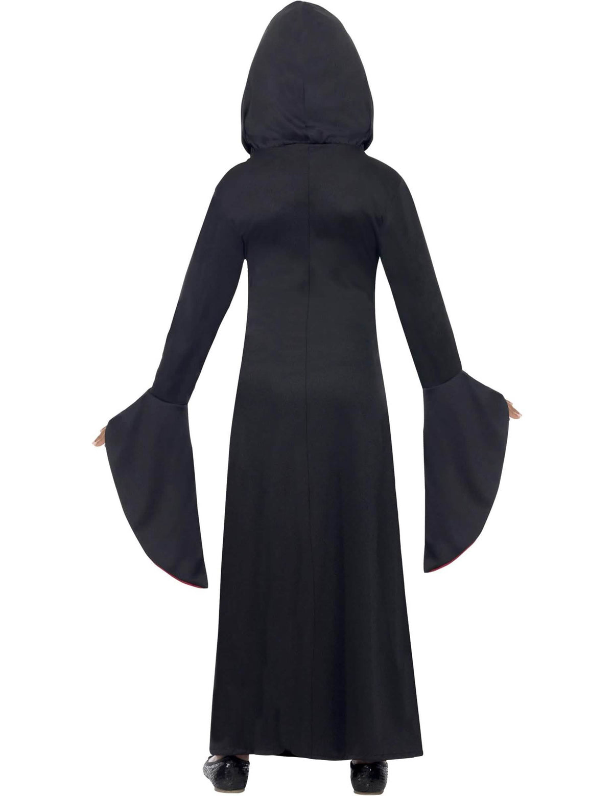 Stražnji pogled na halloween kostim čarobnice