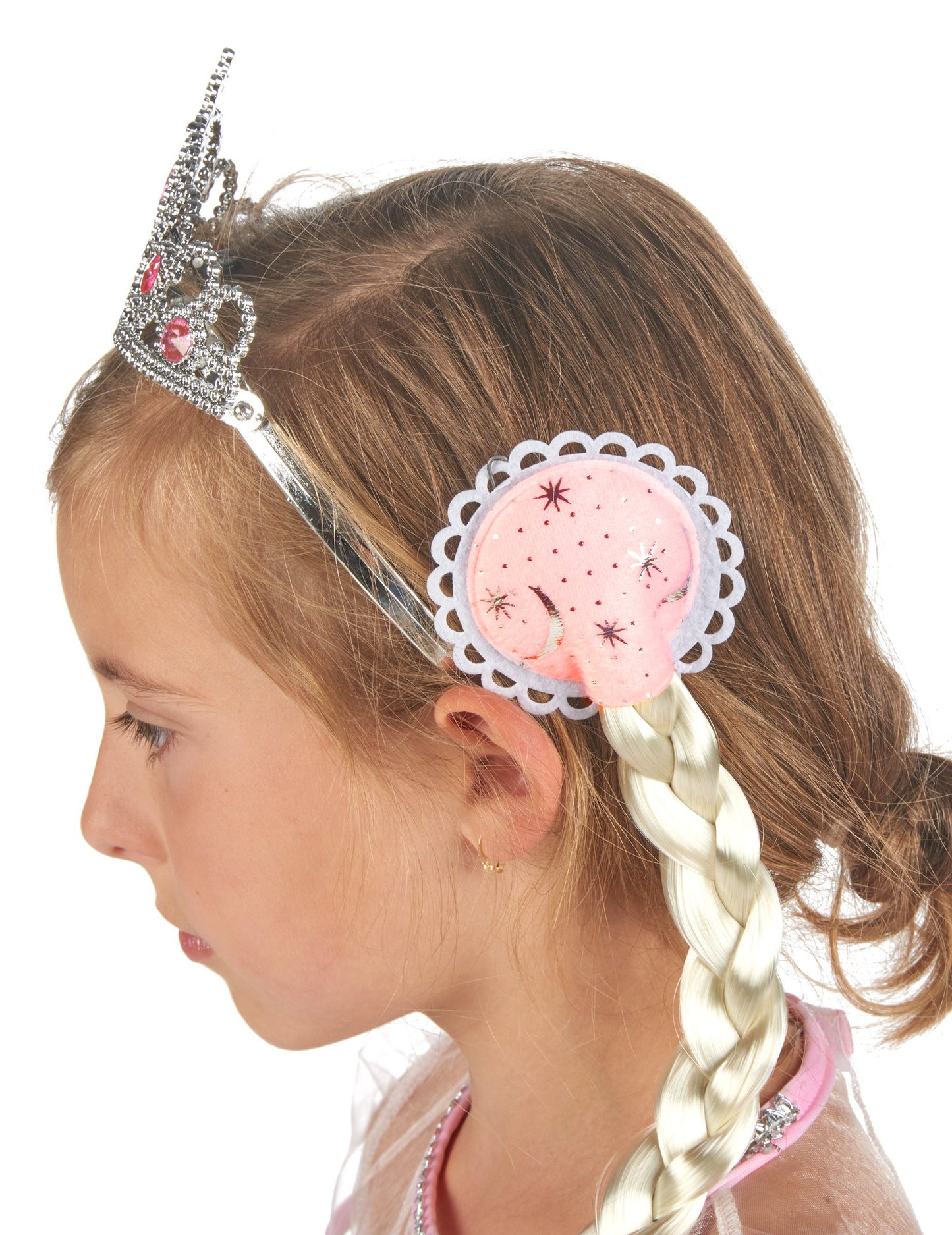 Rose djevojka prerušena i pribor