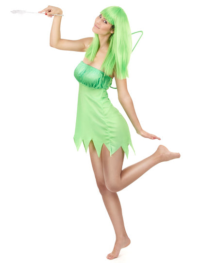 Ženski zeleni kostim bajke