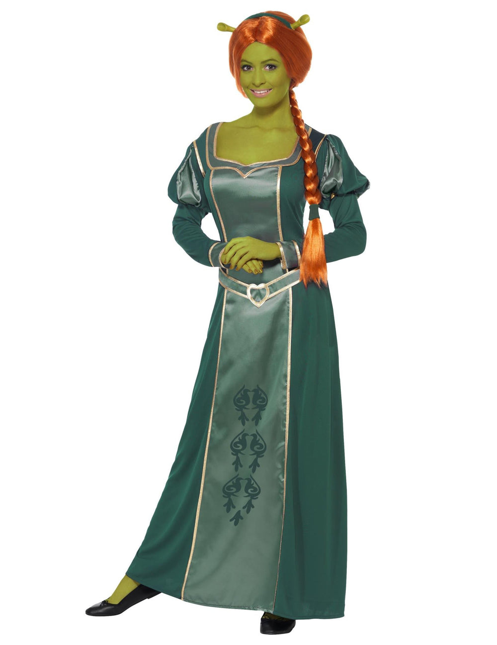 Vue de face du déguisement Fiona Shrek™ pour femme