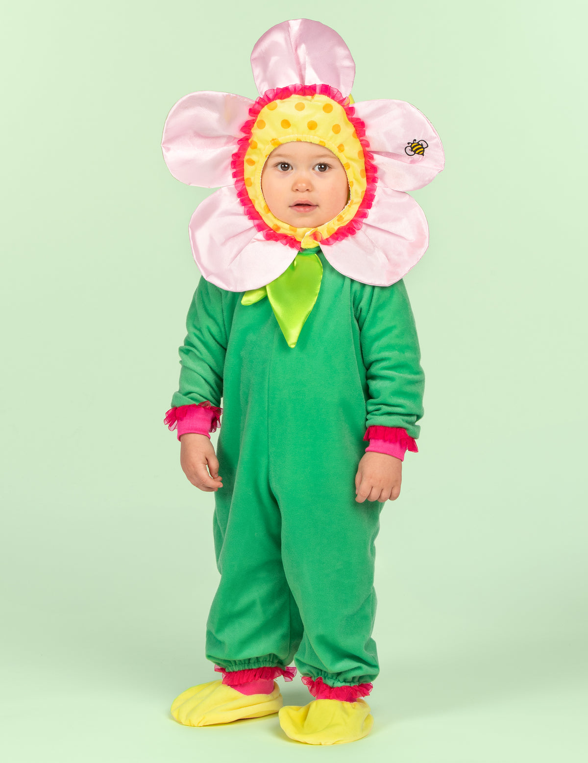 Vue de face du déguisement de fleur luxe pour bébé