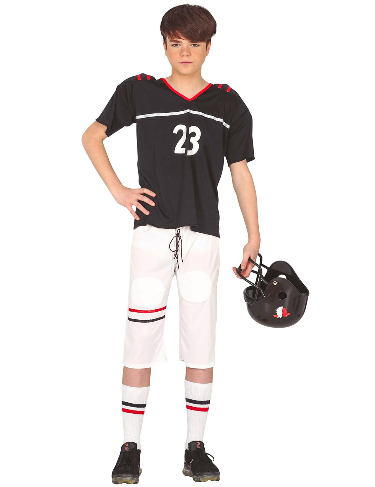 Vue de dos du déguisement footballeur Américain pour adolescent