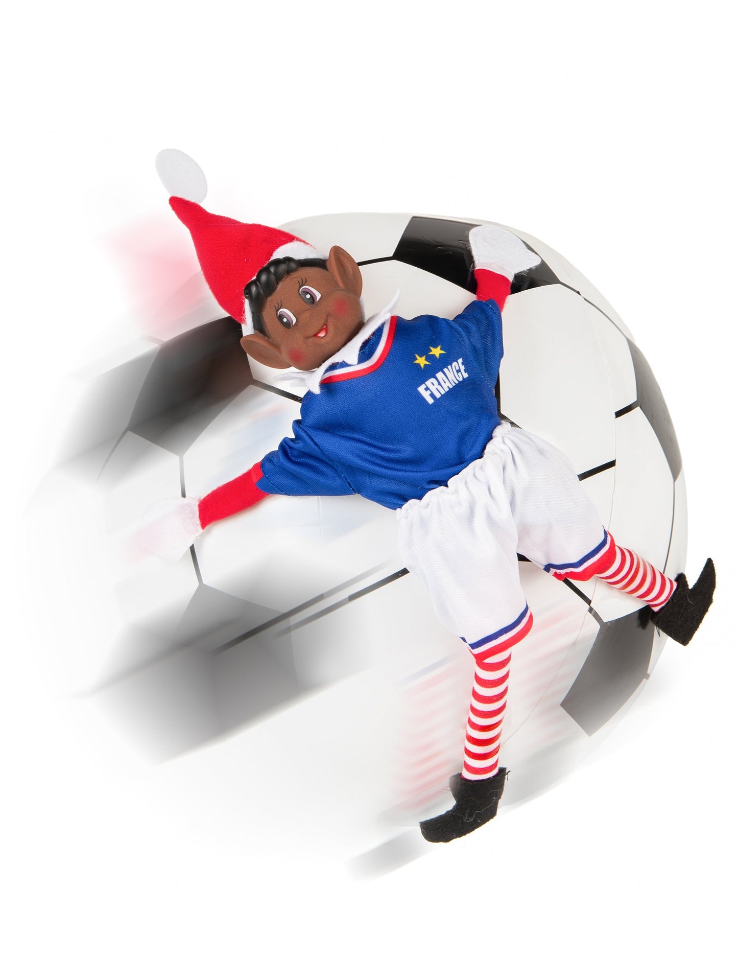 Kostim francuske nogometne reprezentacije za nestašnu lutku vilenjaka