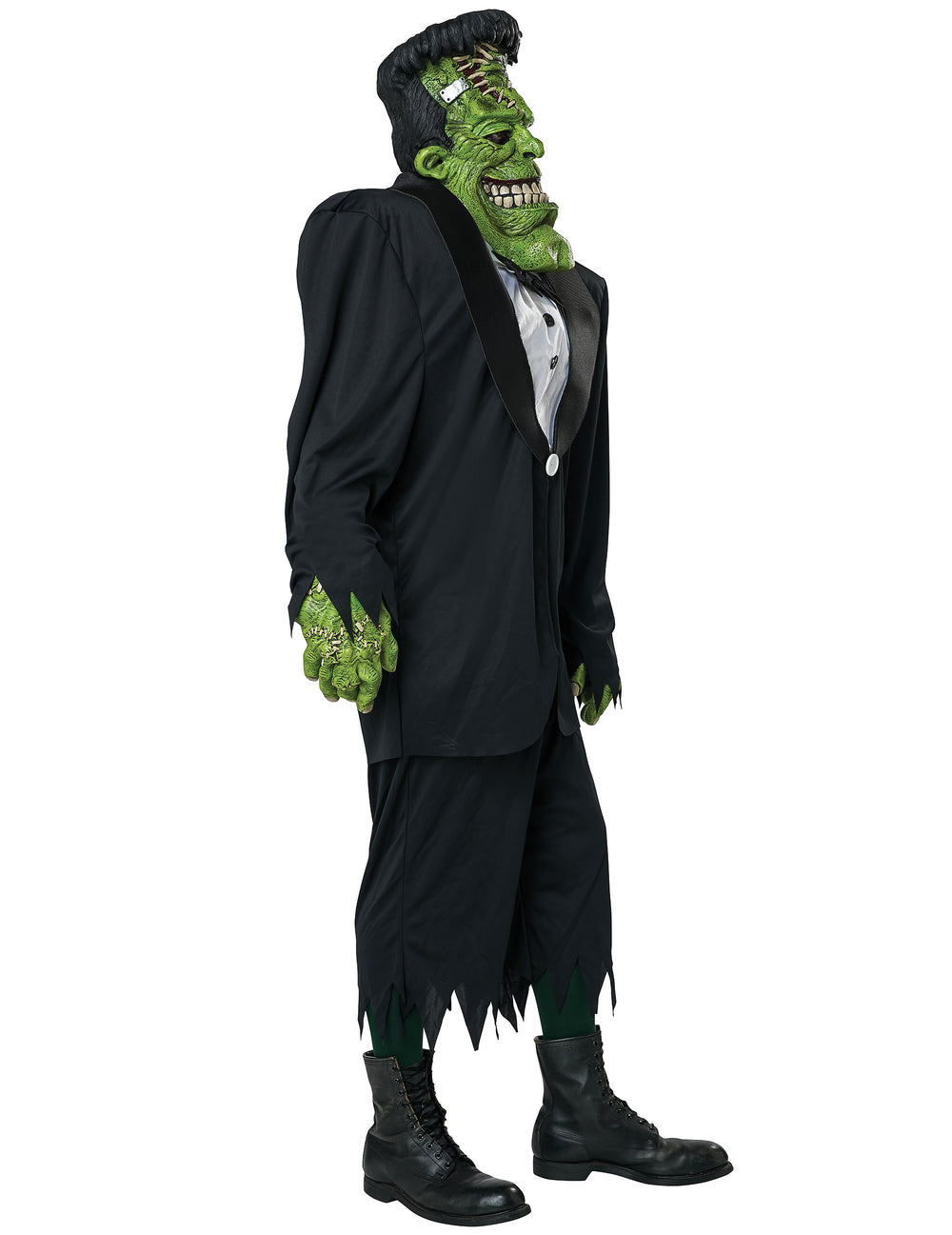 Vue de profil du déguisement de Frankenstein pour adulte